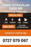 Teren intravilan intabulat, parcelabil în COM. BĂCIA  JUD.HD 3400 MP !