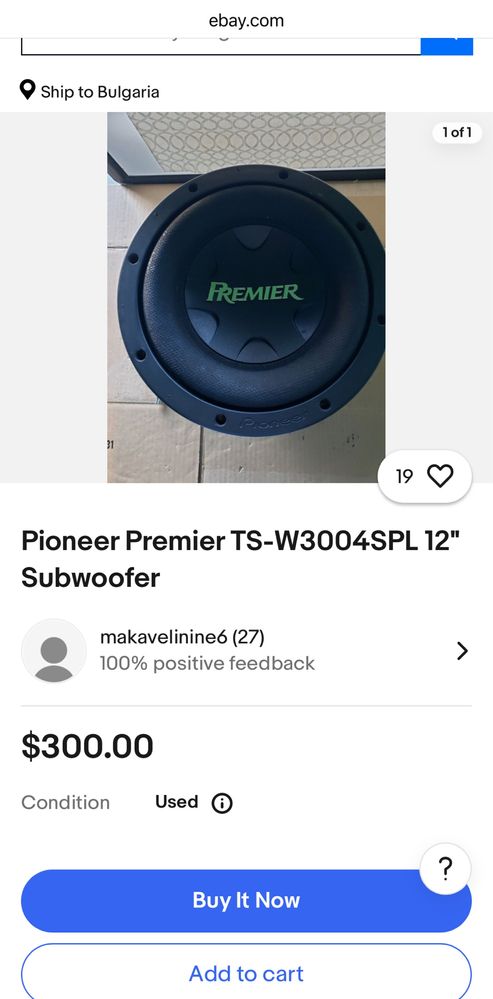 Pioneer TS-W3004SPL и бас каса Emphaser(USA) субуфер бас каса да кола