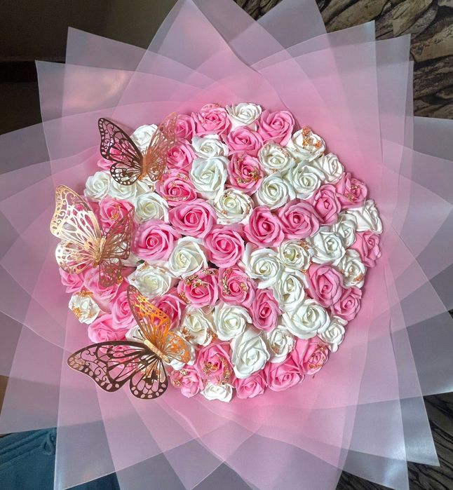 Buchet de flori din sapun