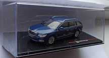 Macheta Skoda Superb 2 Combi/Break (3T) 2008 albastru - IXO 1/43