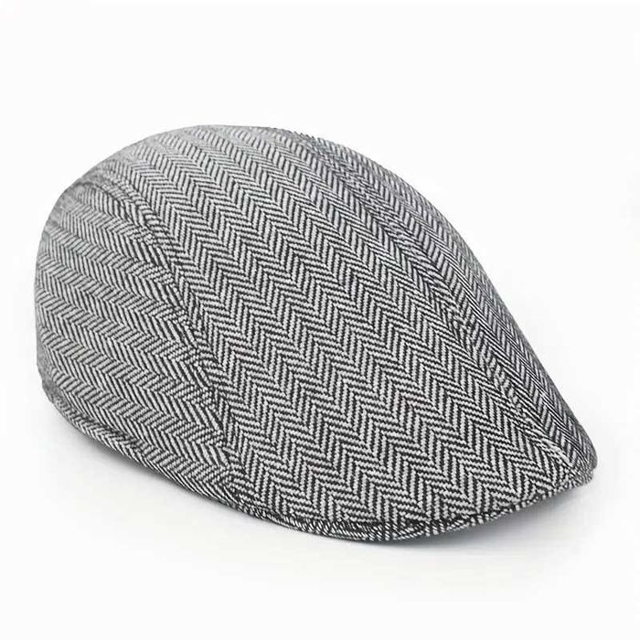 Нов мъжки каскет рибена кост - три цвята