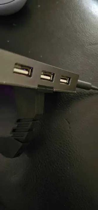 suport cablu mouse cu fir usb 3.0 iluminat  led rgb