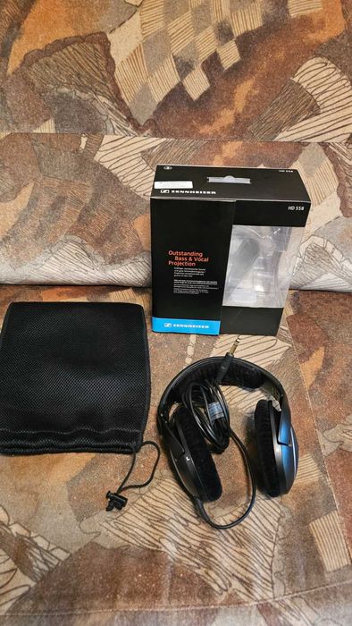 Casti audio cu banda Sennheiser HD 558, Negru