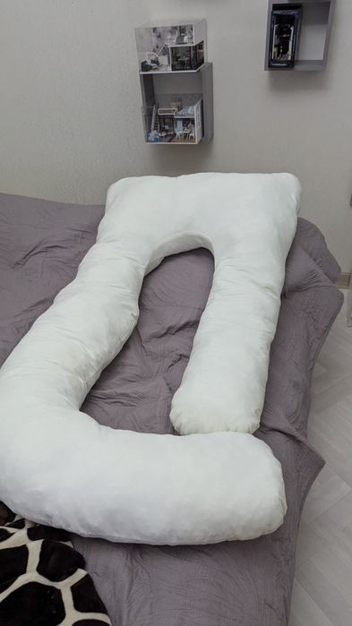 Подушка для беременных серая