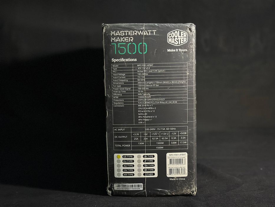 Cooler Master 1500w masterwatt maker