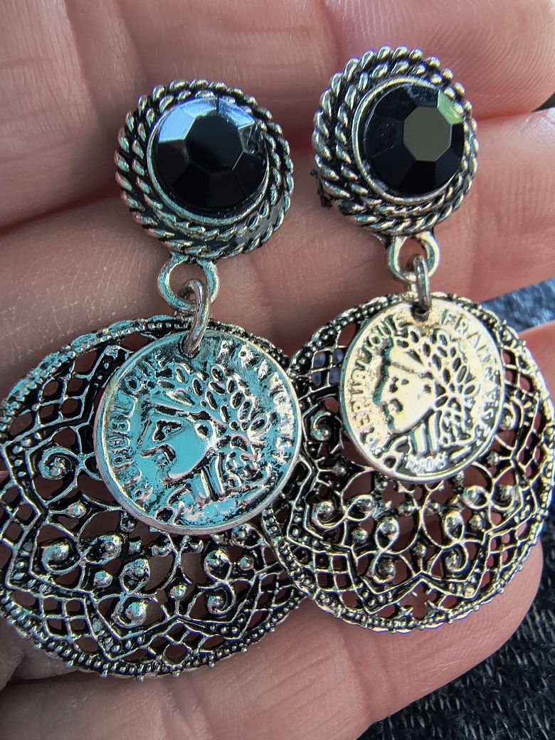Set de cercei de argint