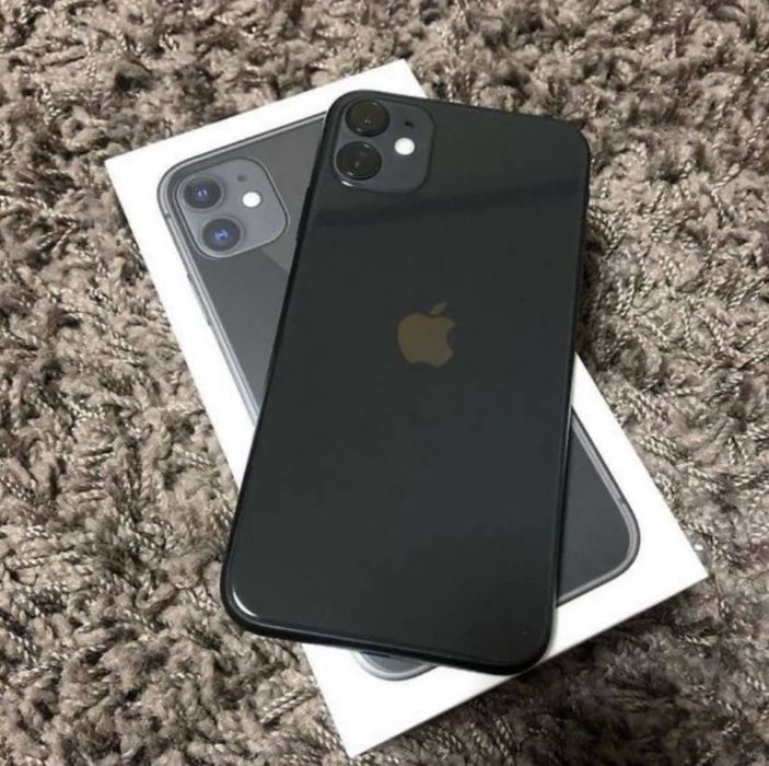 iPhone 11, 128GB, qora rang, ideal holatda – original