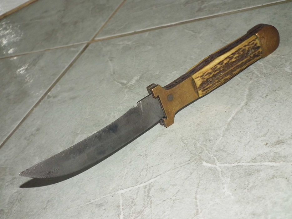 WW II Cutit vechi plásele din corn cu lame interschimbabile nr.6