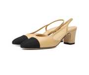 Обувки Chanel Slingback, бежови, размер 38