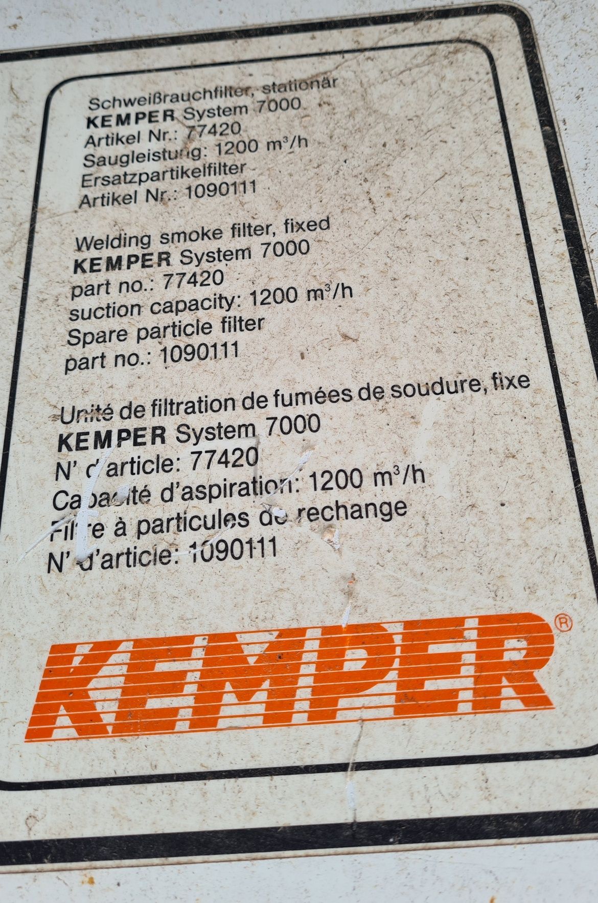 Аспиратор за  заваръчни  газове  KEMPER