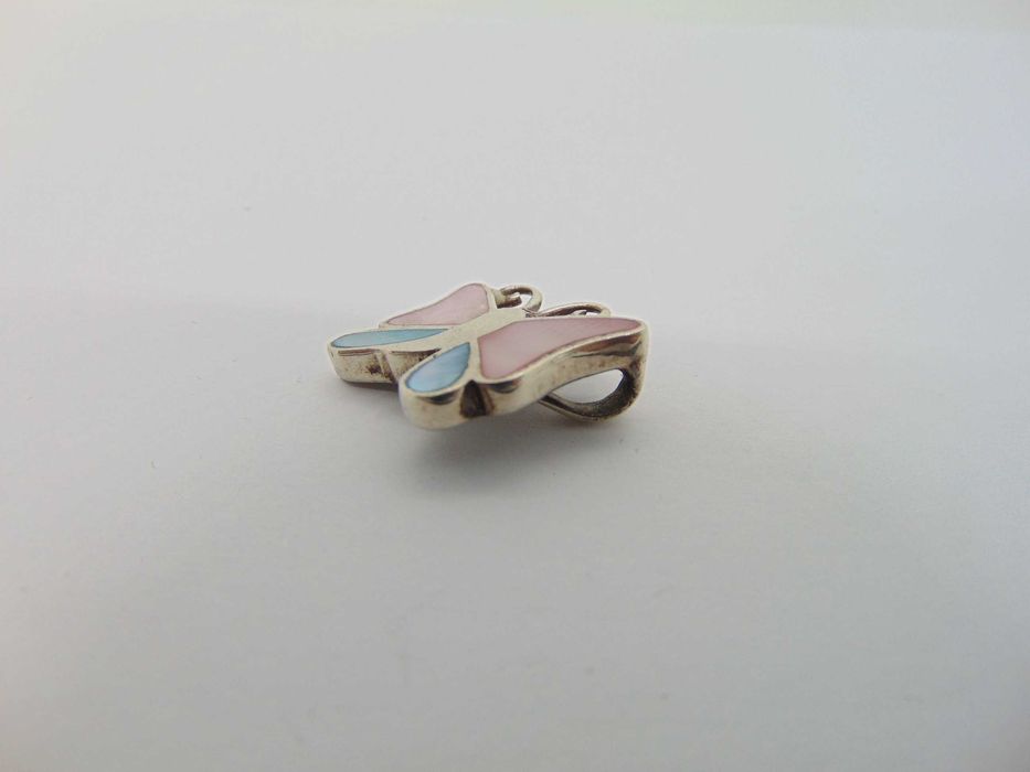 Pandantiv fluture din argint cu sidef