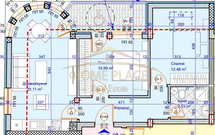 Продава се Тристаен апартамент в Варна, Център - 85 кв.м за 2298 €/кв.м - Снимка #3