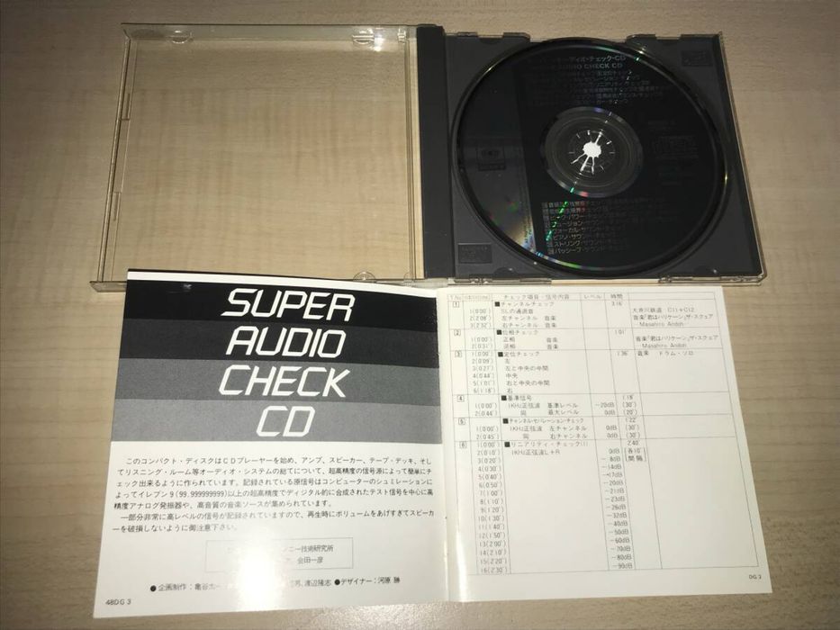 Тестовый компакт диск от компании SONY / 1983