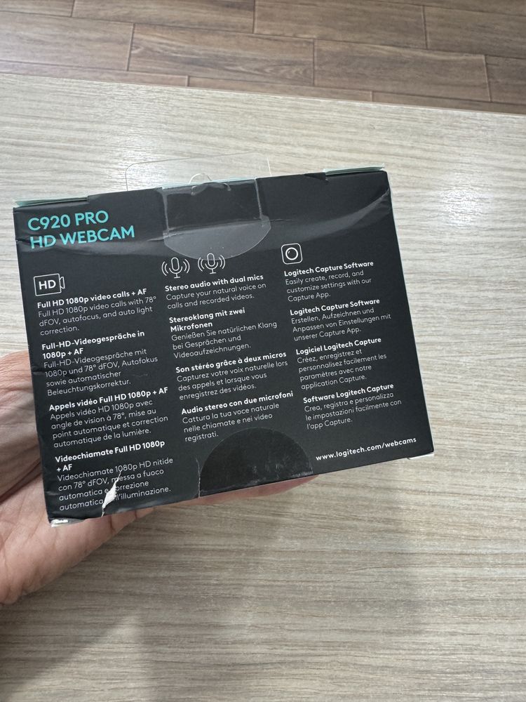 Camera Web Logitech HD Pro C920, Full HD 1080p, NOUA/Sigilata!!!