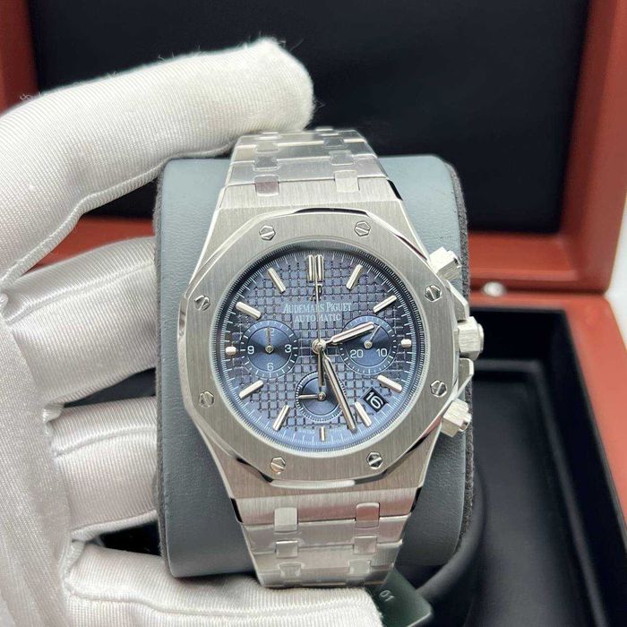 audemars piguet royal oak chrono silver