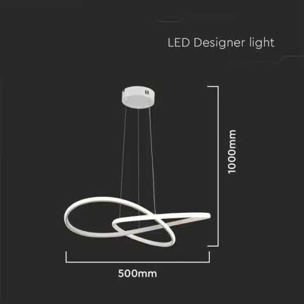 LED Полилей 20W Черен или Бял Или Златен Цвят