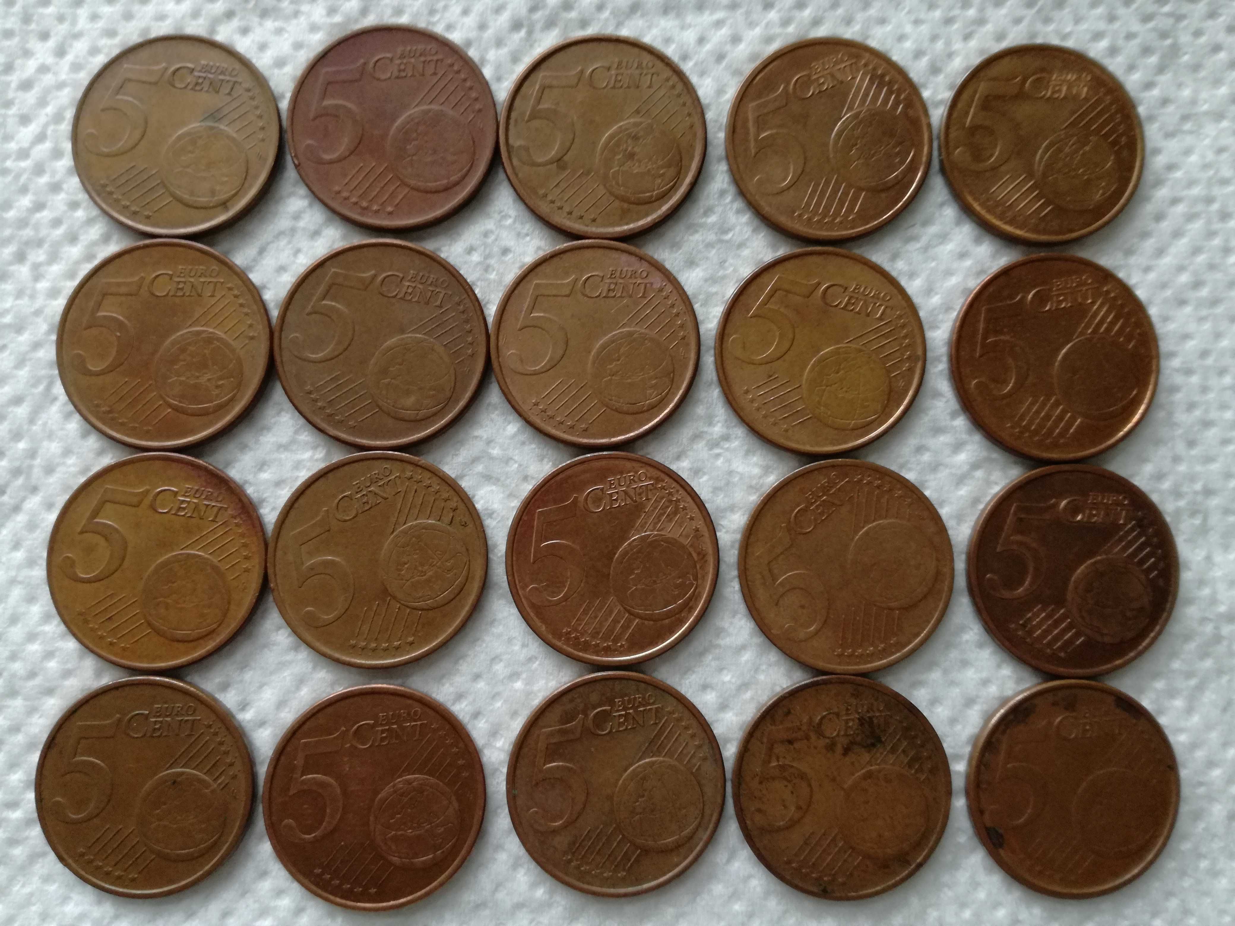 Vând monede rare de 5 euro centi de colectie