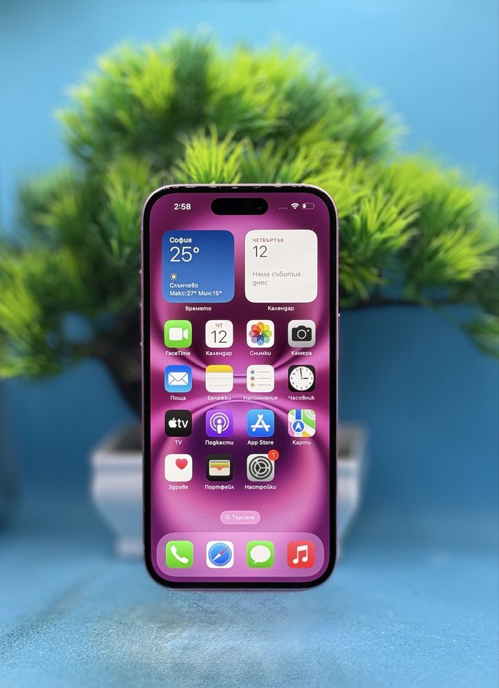 ГАРАНЦИОНЕН!!! Apple iPhone 16, 128GB, 5G, Pink