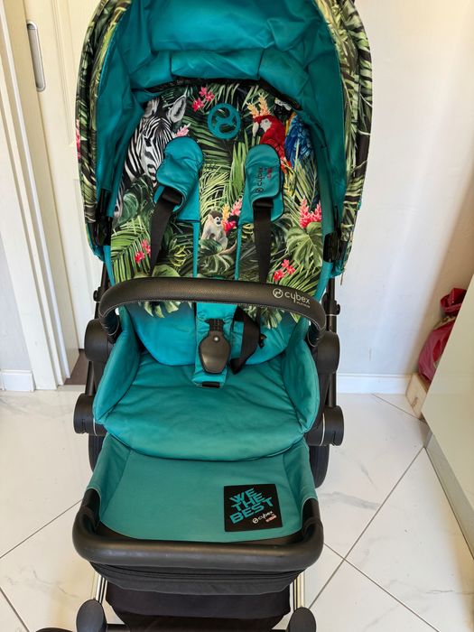 Cybex Priam 3 + тапицерия на DJ Khaled We The Best Blue + чувалче