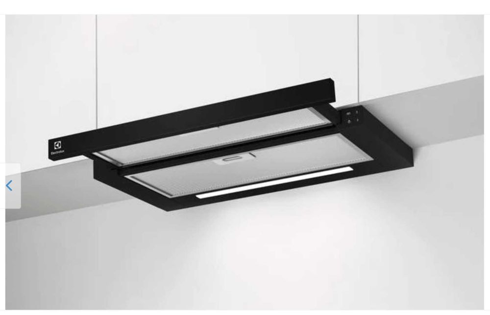 Hota telescopica incorporabila Electrolux, Abs 600 mc/h, Negru - NOUA