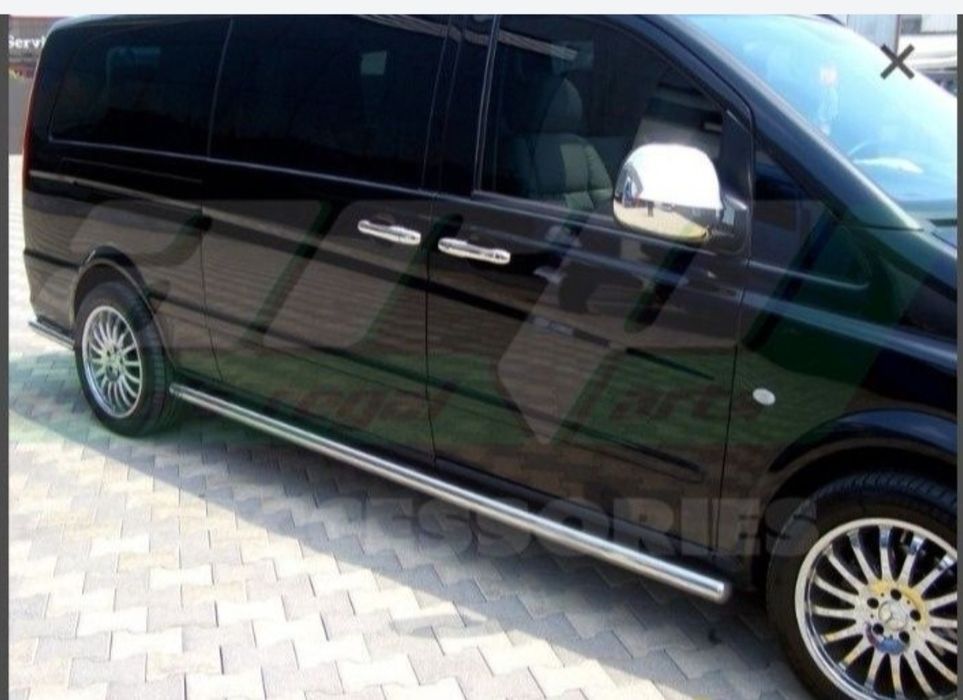 Praguri inox Mercedes Vito diametru 70