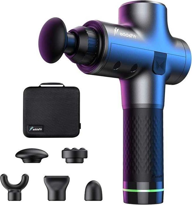 Безжичен електрически масажен пистолет Addsfit с 5 масажни глави
