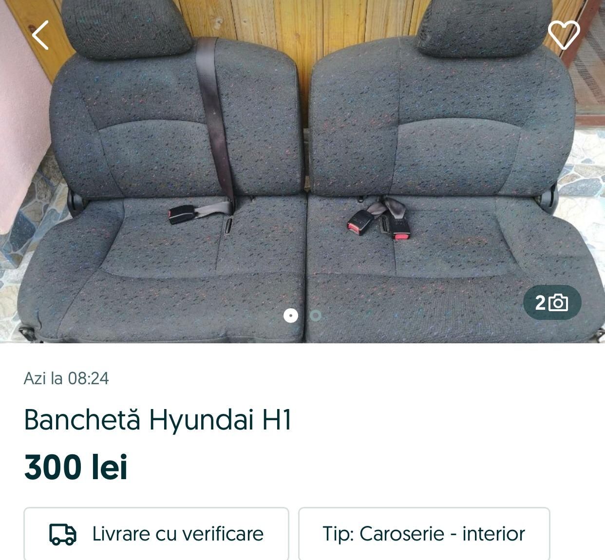 Banchetă trei locuri Hyundai H1