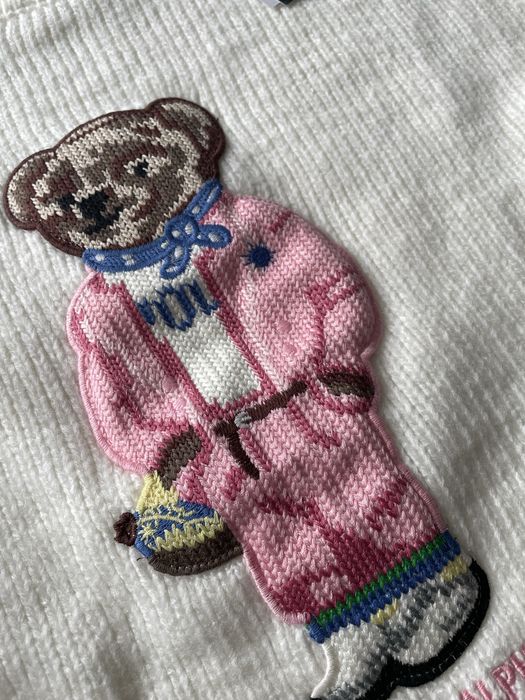 Дамски пуловер с мече Polo