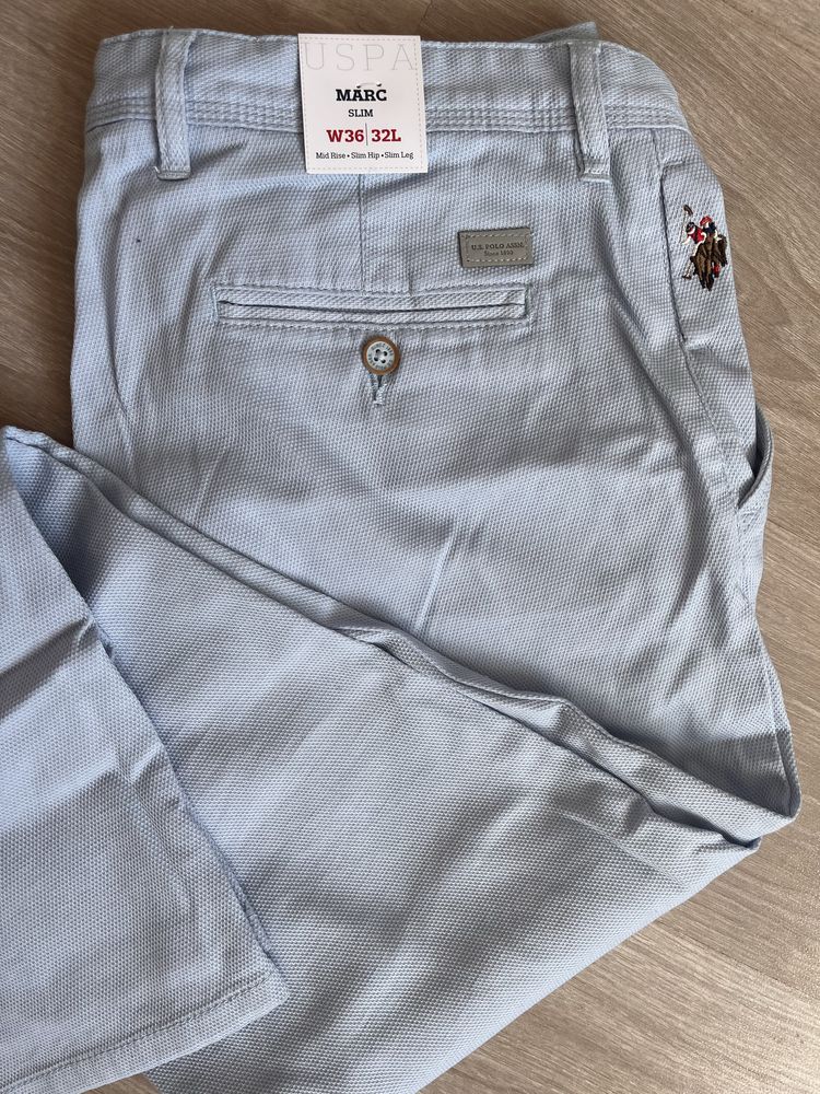 Мъжки чино панталони USPA размер 36 slim fit