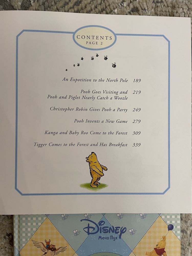 Детска книга Мечо пух, Winnie the pooh storybook