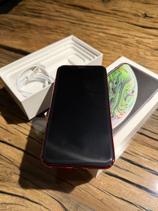 iphone Xs, 64Gb gri inchis, cablu incarcator, husa