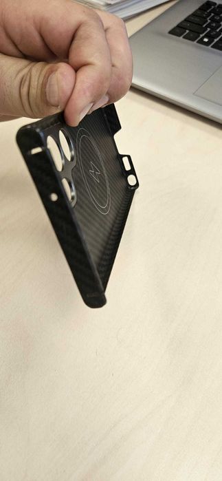 Husa telefon S23 ULTRA Vetter Aramid Fiber Kevlar, Compatibila MagSafe