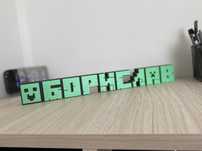 Персонализирана табела с име за деца Minecraft