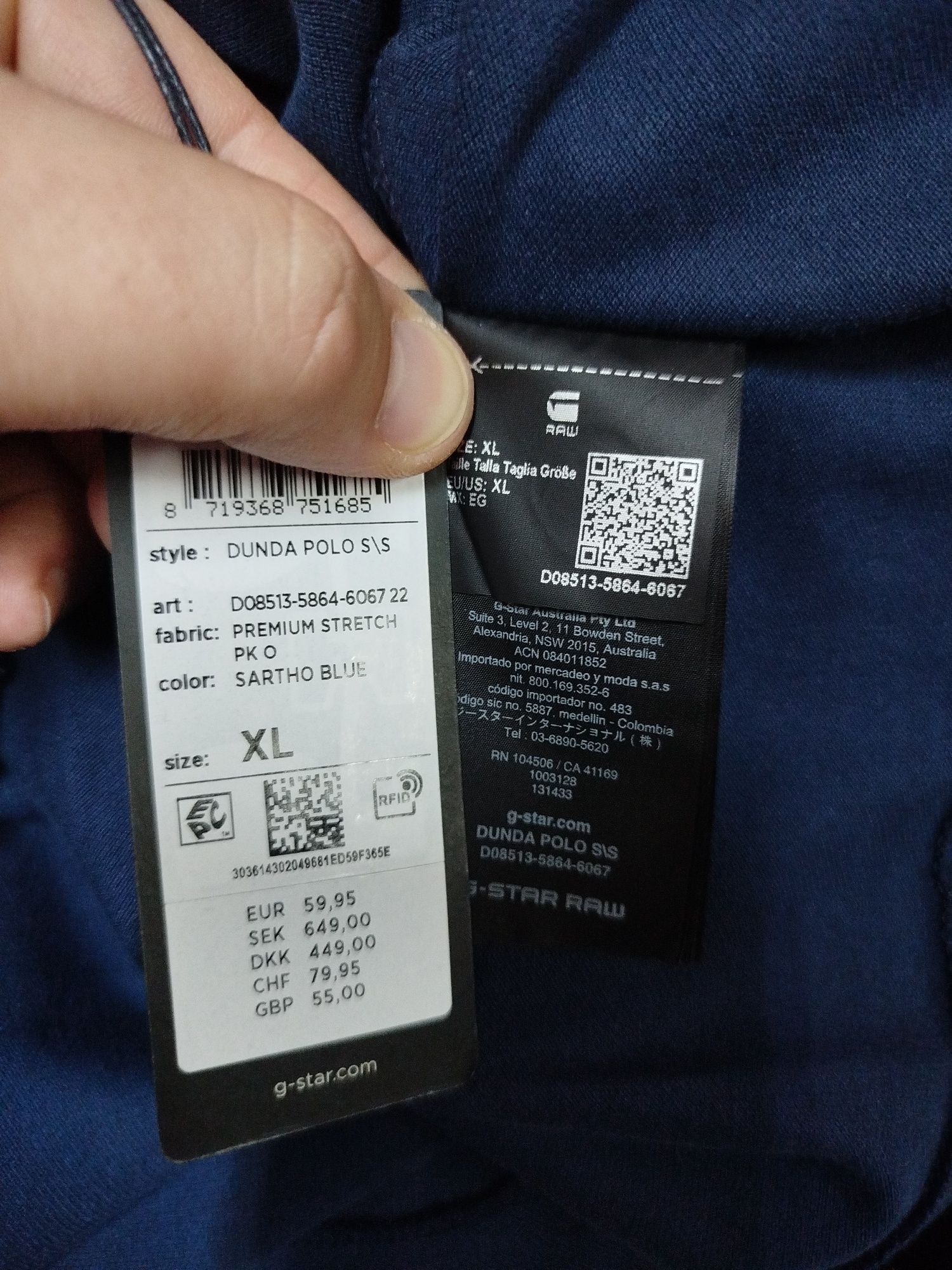 Оригинална тениска с яка G-Star Raw Dunda Polo L , XL нова мъжка  поло