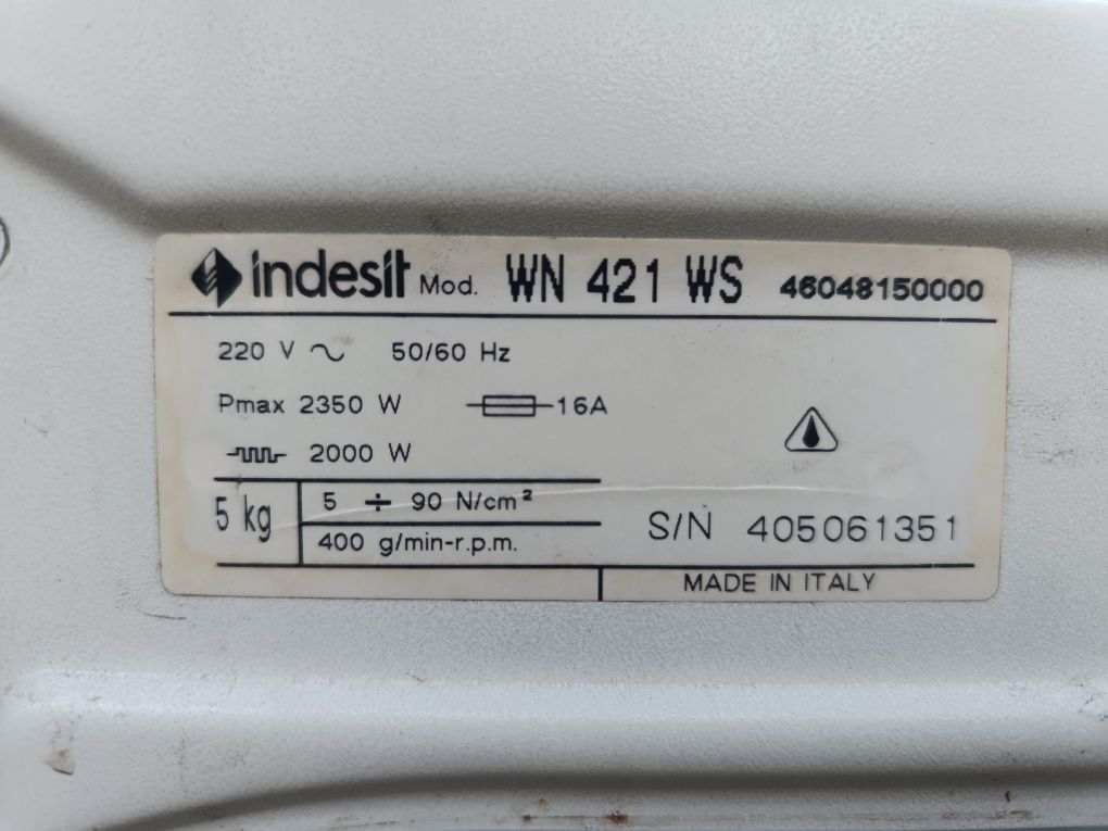 Пералня Indesit WN 421 WS