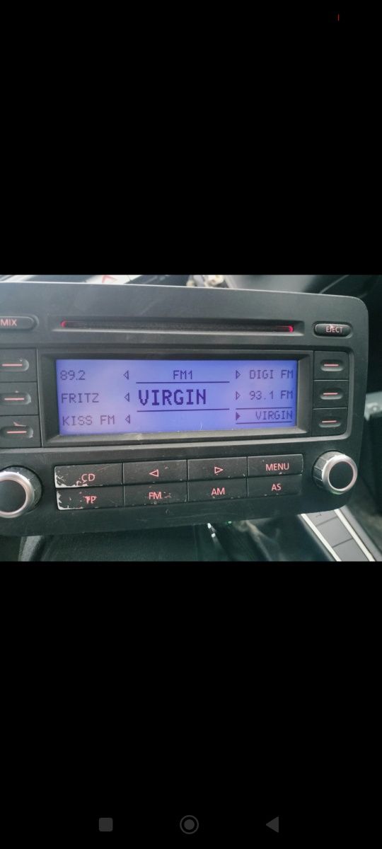 Radio (cu cod) vw RCD 300 passat golf Touran Tiguan