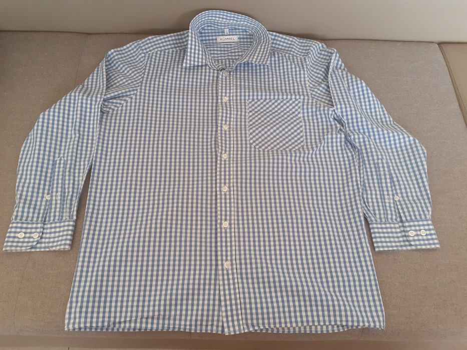 3Camasi în carouri:rosu,albastru,mov