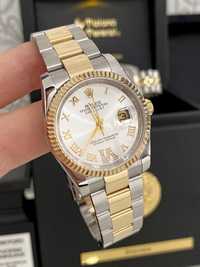 Rolex Datejust lady silver gold diamond