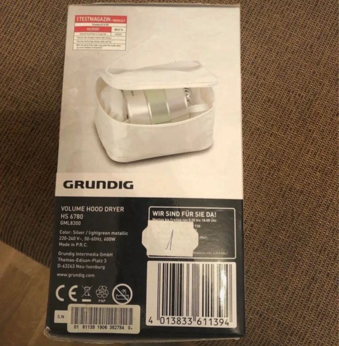 Casca Grundig uscare si volum par