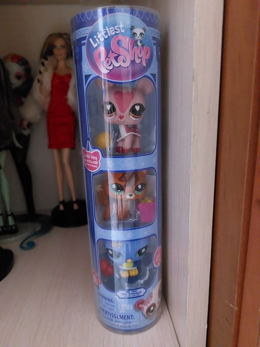 Littlest pet shop lps g7 петы набор три друга новый