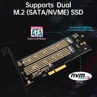 Переходник NVMe M.2 PCIe , адаптер, плата расширения, NVME, SATA