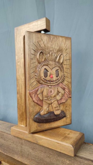 Дърворезба -SUPER PAL , уникална, вдъхновена от поп - арт културата