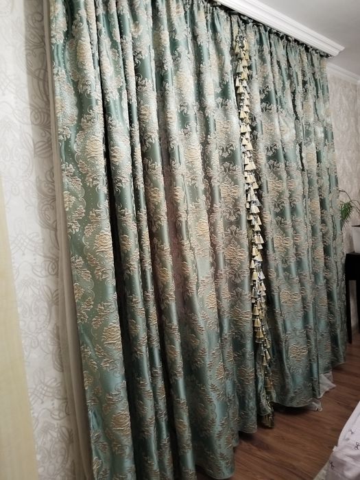 Шторы бирюзовые !