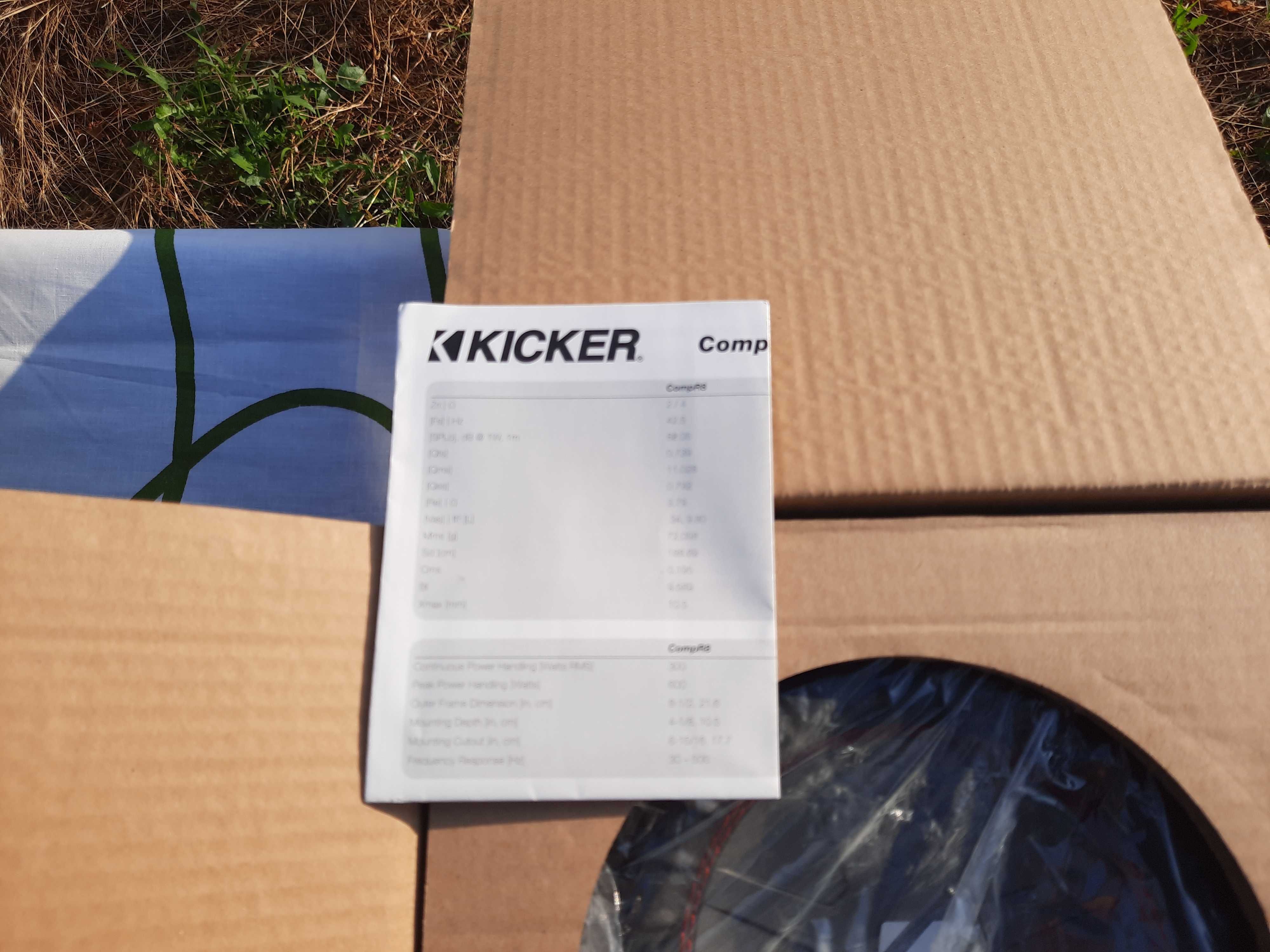 Бас говорител KICKER CompRT 2 Ohm  8 инча 20см.