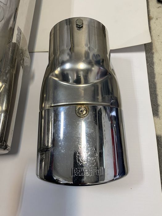 Toba sport inox Powerful, terminatie ovala - lungime 76 cm