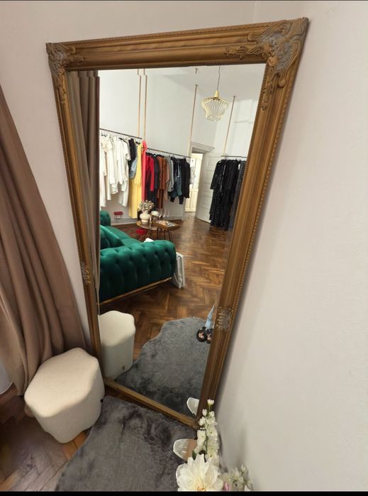 Oglinda decor din lemn masiv  jysk