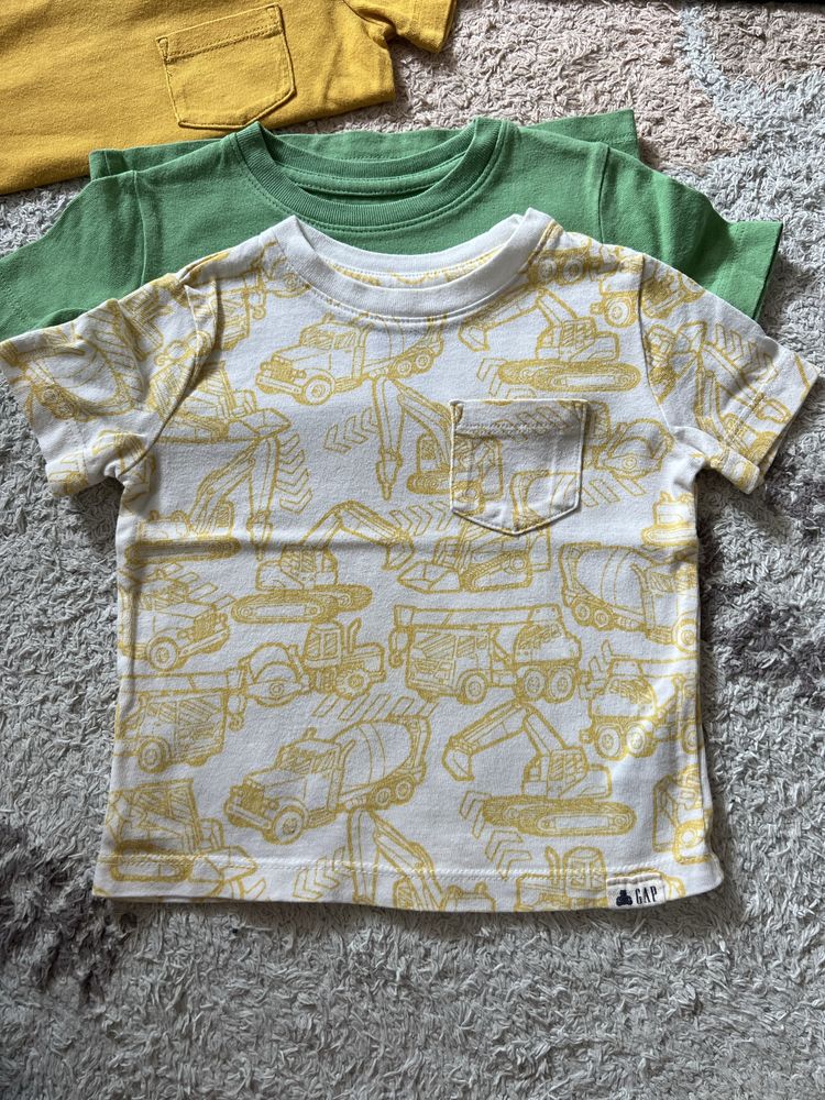 GAP Set 5 TRICOURI 100% bumbac 12-18 luni 80-86