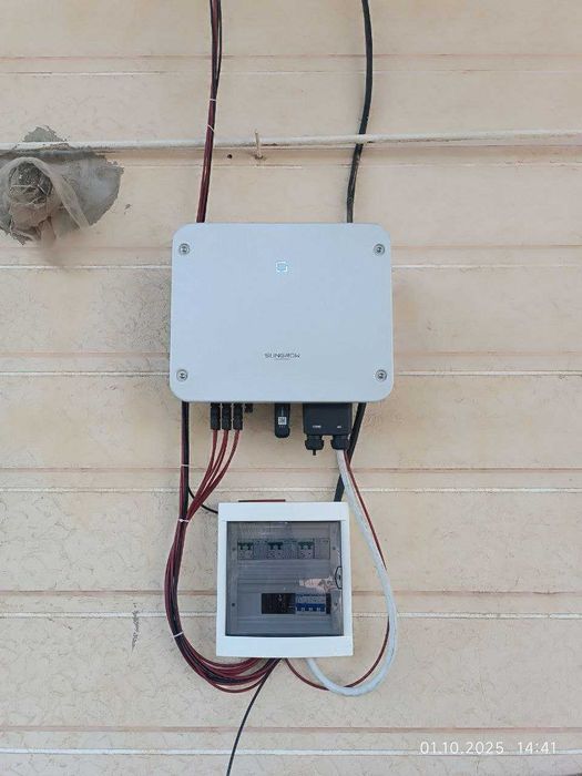 Установка солнечных панелей Quyosh panel, куйош панел