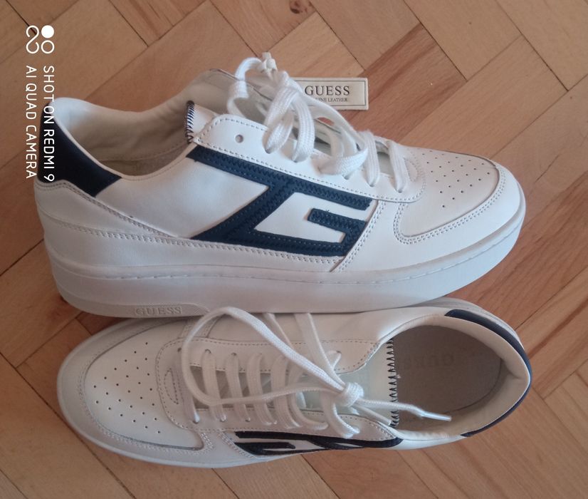 Оригинални обувки Guess естествена кожа
