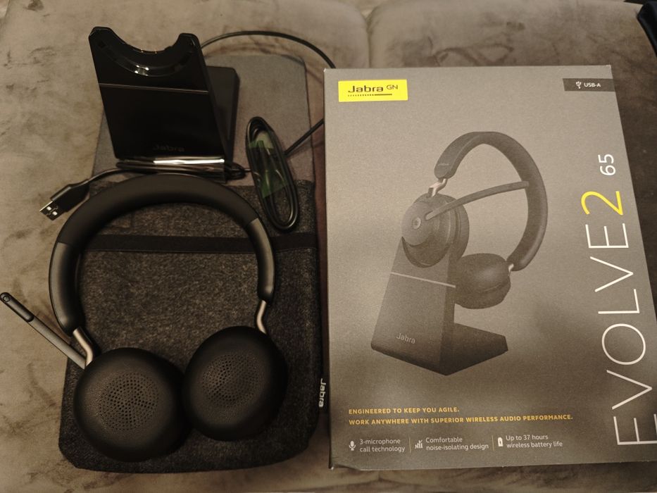 Jabra evolve 2 65, teams certified, Нови с гаранция , джабра